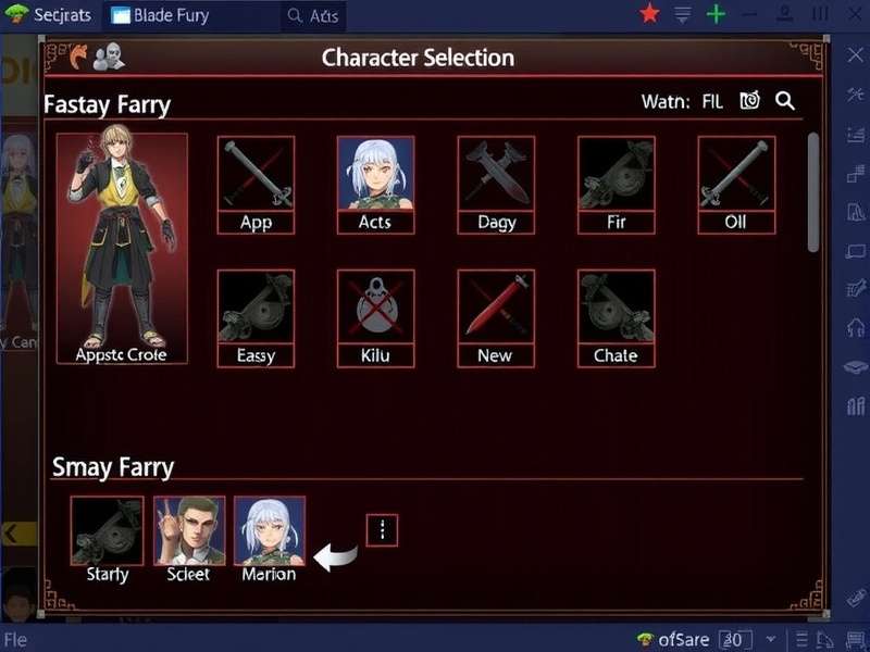 Choose your hero in Assam Blade Fury Assam Blade Fury Character Selection